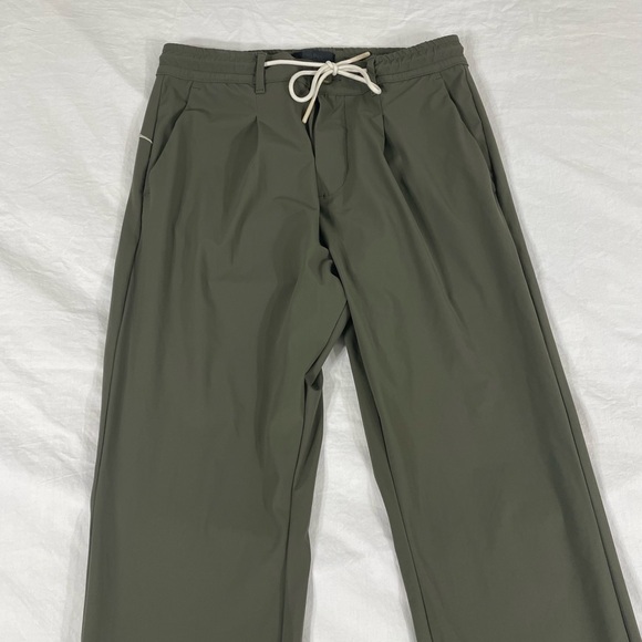 Cruna Women Green Elastic Waist Made In Italy Pants..See Measurements. - Picture 2 of 12